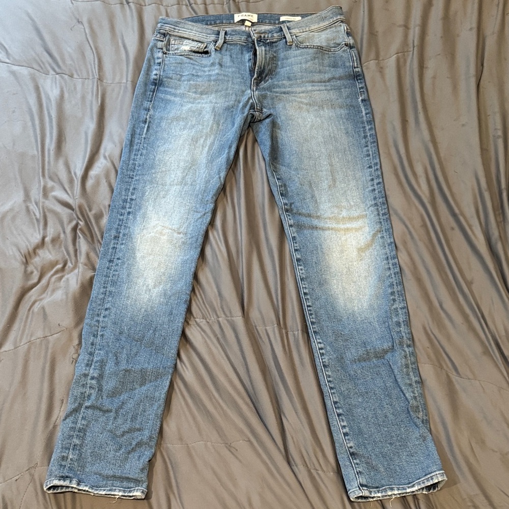 Frame Denim Men's Light Blue Straight Jeans